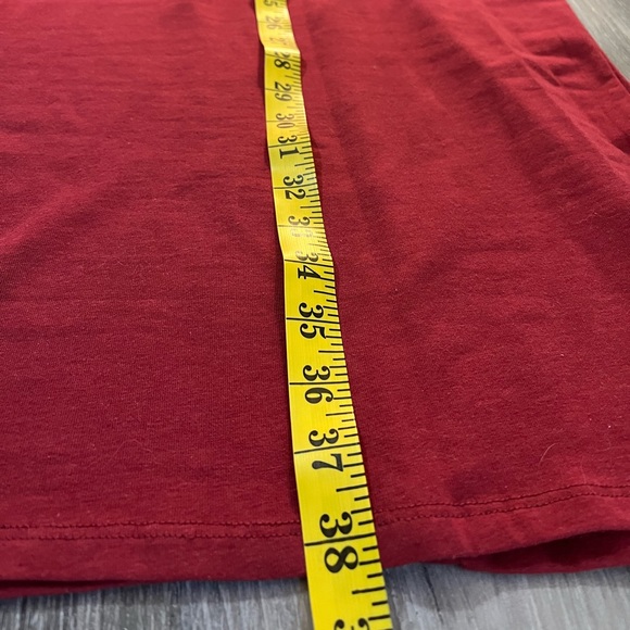 Off the shoulder Bodycon dress,red, sleeveless,Large, maroon, brick red - Picture 5 of 7